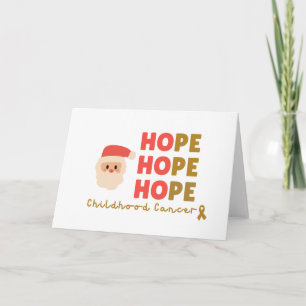 Tarjeta de invitación de Navidad para cáncer infan