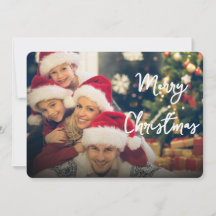 Tarjeta de invitación de Navidad y Feliz Navidad