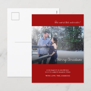 Tarjeta de Invitación de Navidades rojos foto de e