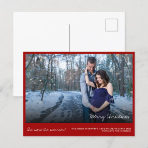 Tarjeta de Invitación de Navidades rojos foto de e