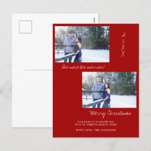 Tarjeta de Invitación de Navidades rojos foto de e