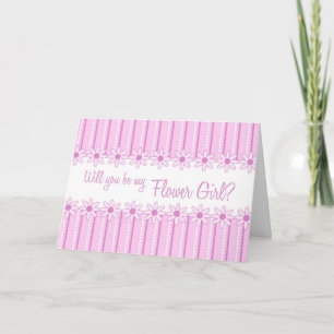 Tarjeta de Invitación de Niña de las Flores con Ra