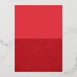 Tarjeta de Invitación de Papel de Aluminio Rojo de