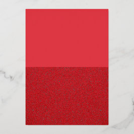 Tarjeta de Invitación de Papel de Aluminio Rojo Pa