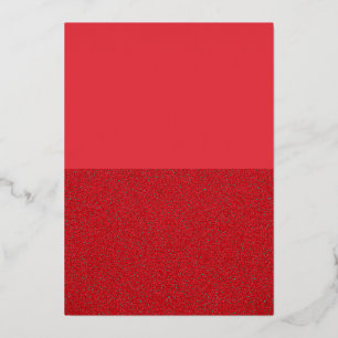 Tarjeta de Invitación de Papel de Aluminio Rojo Pa
