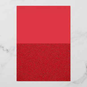 Tarjeta de Invitación de Papel de Aluminio Rojo Pa