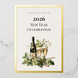 Tarjeta de Invitación de Papel de Estaño Personali