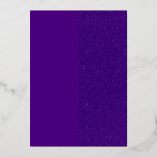 Tarjeta de Invitación de Papel Violeta Dividido – 