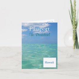 Tarjeta de invitación de pasaporte|5.6" x 4
