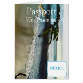 Tarjeta de invitación de pasaporte|5.6" x 4