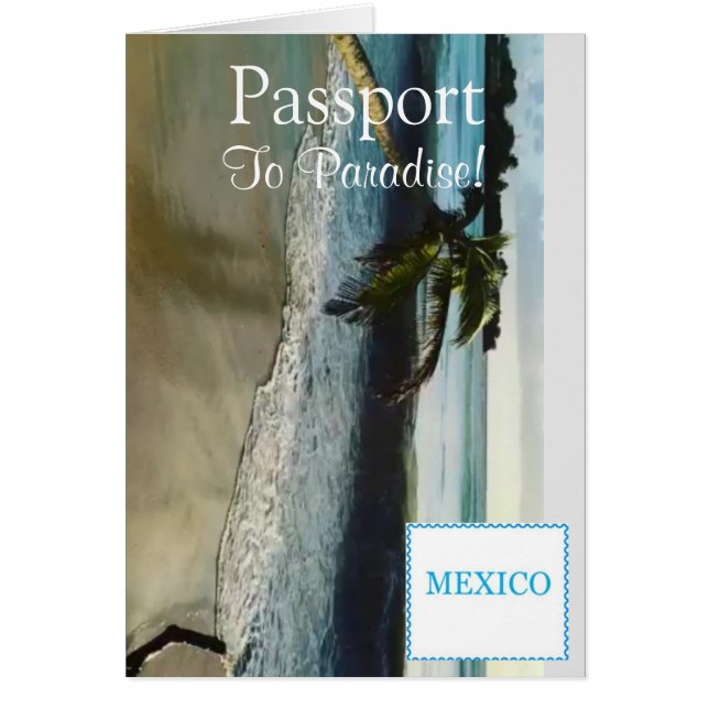 Tarjeta de invitación de pasaporte|5.6" x 4 (Frente)