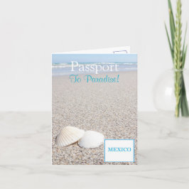 Tarjeta de invitación de pasaporte|5.6" x 4