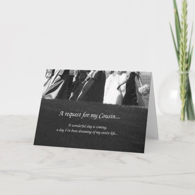 Tarjeta de invitación de petición de prima dama de (Anverso)