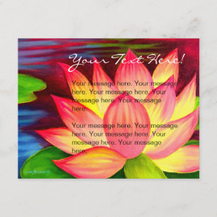 Tarjeta de Invitación de Pintura de Flor de Loto R