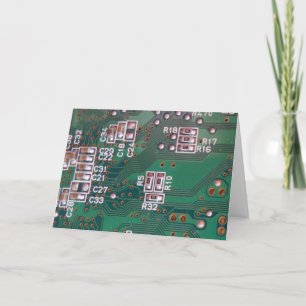 Tarjeta de invitación de placa de circuito