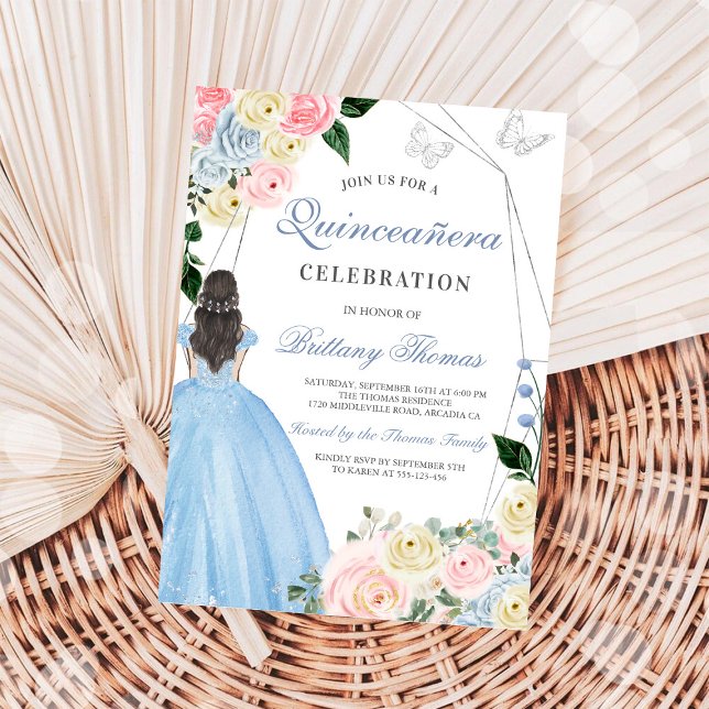 Tarjeta de Invitación de Quinceañera Elegante (Subido por el creador)