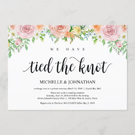 Tarjeta de invitación de recepción de boda de roma