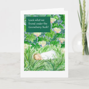 Tarjeta de Invitación de recién nacido - Gooseberr