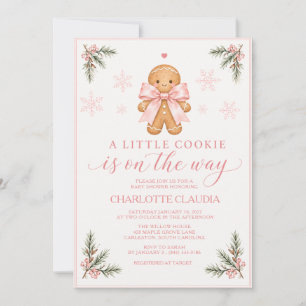 TARJETA DE INVITACIÓN DE REGADERO DE BEBÉ DE PAN D