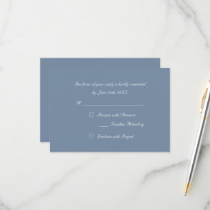 Tarjeta de invitación de respuesta simple y elegan