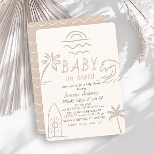 Tarjeta de Invitación de Revelación de Bebé en Tin