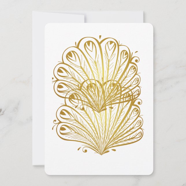 Tarjeta de invitación de revelación de género (Reverso)