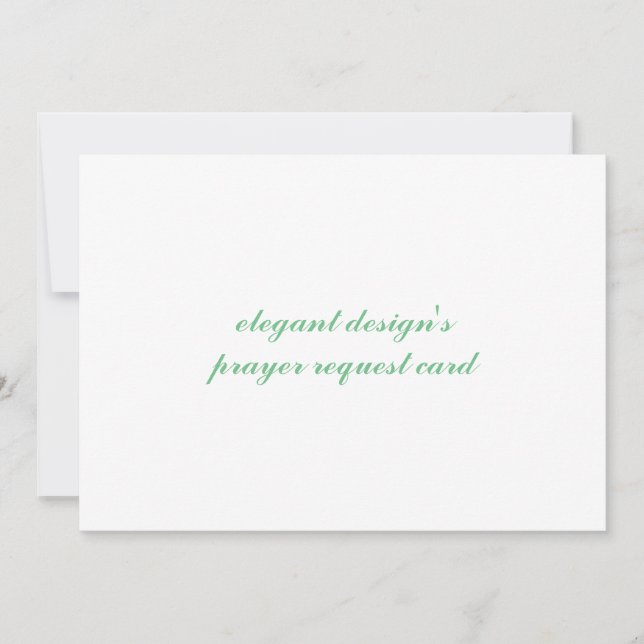 tarjeta de invitación de solicitud de oración (Anverso)