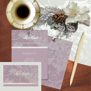 Tarjeta de Invitación de Tapiz Victoriano Malva