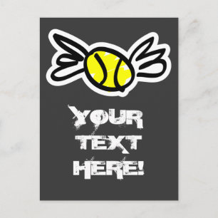 ¡Tarjeta de invitación de tenis genial personaliza