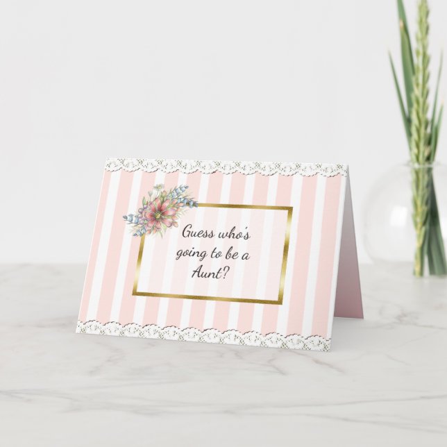 Tarjeta de Invitación de tía (Anverso)