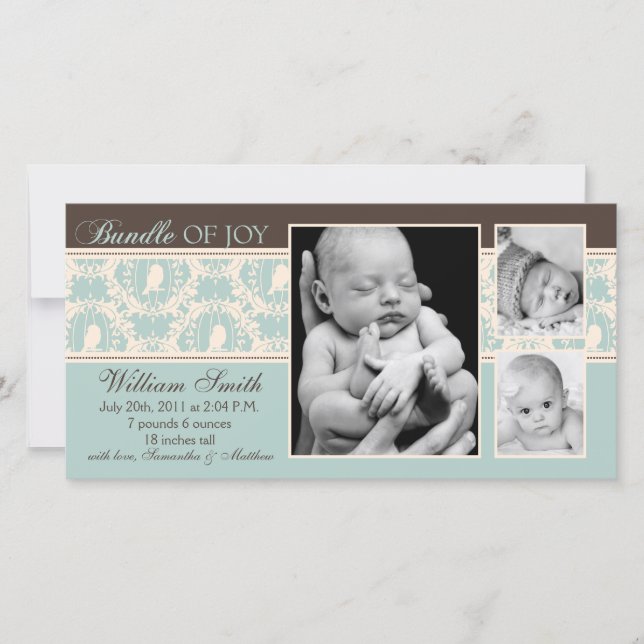 Tarjeta de Invitación de Tweet Boy (Anverso)