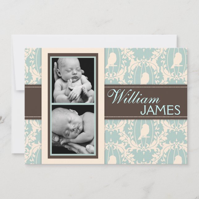 Tarjeta de Invitación de Tweet Boy (Anverso)