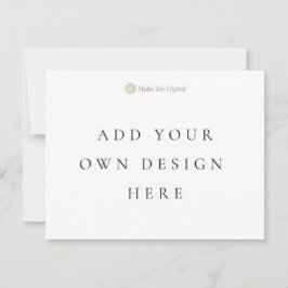 Tarjeta de Invitación de un Solo Lado 4,25x5,5 pul