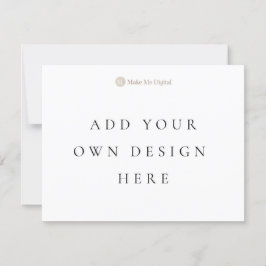 Tarjeta de Invitación de un Solo Lado 4,25x5,5 pul
