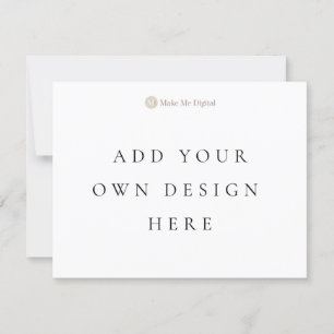 Tarjeta de invitación de un solo lado 4,25x5,5 pul