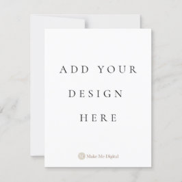 Tarjeta de invitación de un solo lado de 4,25 x 5,