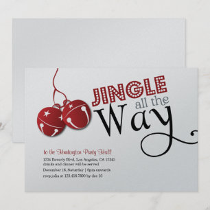 Tarjeta de invitación de vacaciones para Navidades