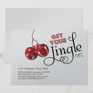 Tarjeta de invitación de vacaciones para Navidades
