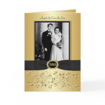Tarjeta de Invitación del 50 Aniversario de Double