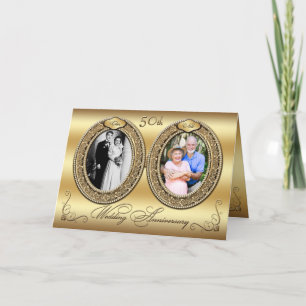 Tarjeta de Invitación del 50 Aniversario de Double