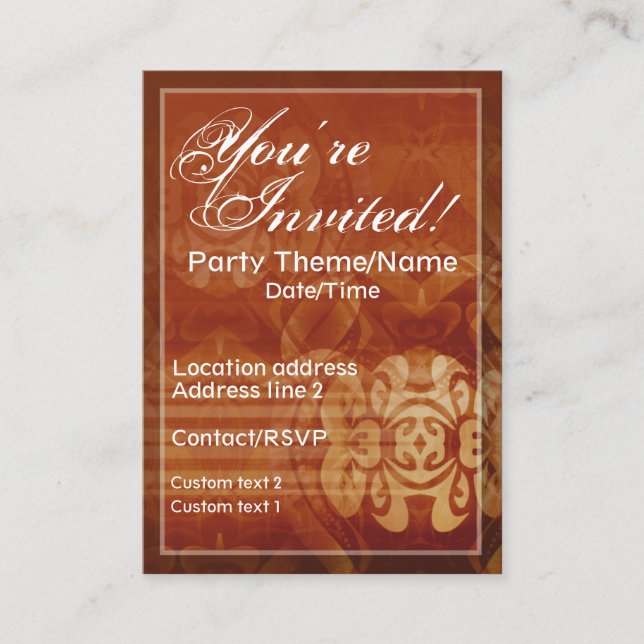 Tarjeta de invitación del buen tiempo (Anverso)