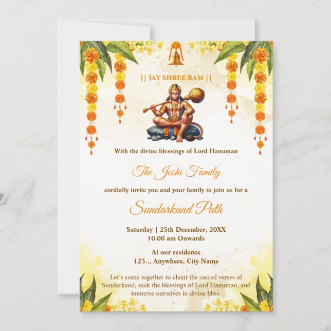 Tarjeta de Invitación del Camino Tradicional de Su (Anverso)