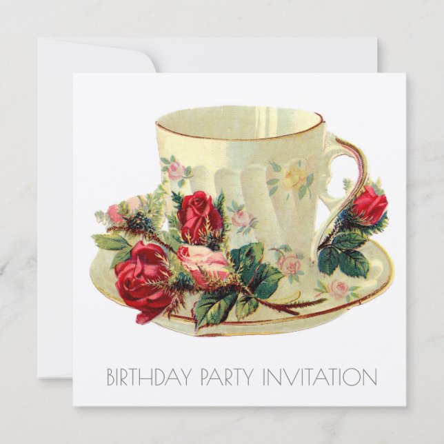 TARJETA DE INVITACIÓN DEL CUMPLEAÑOS DE VICTORIA V (Anverso)