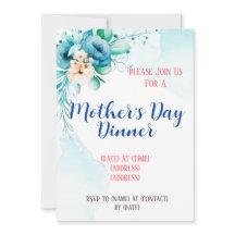 Tarjeta de Invitación del Día de la Madre, Plantil