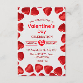 Tarjeta de invitación del Día de San Valentín