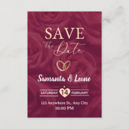 Tarjeta de invitación del Día de San Valentín