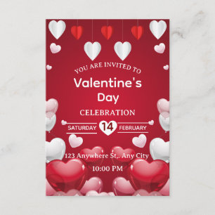 Tarjeta de invitación del Día de San Valentín
