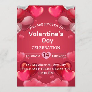 Tarjeta de Invitación del Día de San Valentín