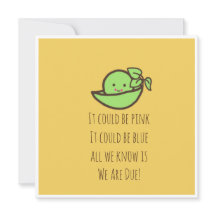 Tarjeta de invitación del embarazo