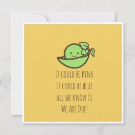 Tarjeta de invitación del embarazo